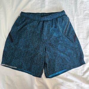 Lululemon Surge Running Shorts Black Blue